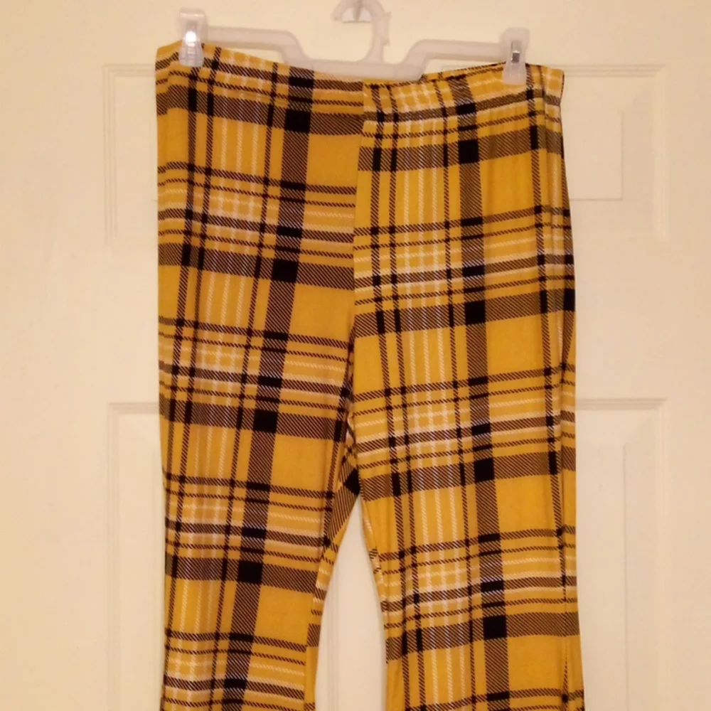 Rue + Plaid Flare Pants - Picture 3 of 10